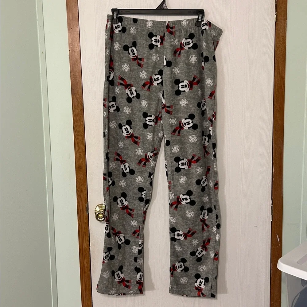 Disney Gray Pajama Pants with Mickey Mouse Design